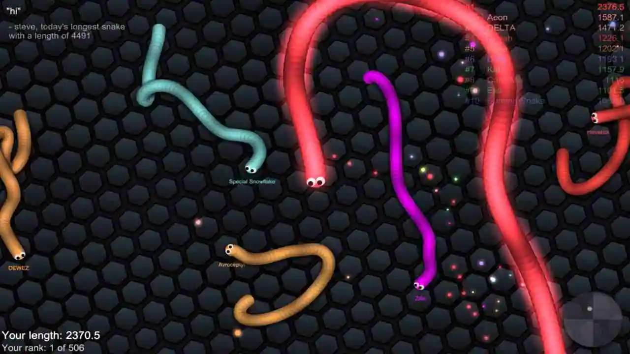 Slither.io Mod Apk Unlimited Life